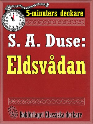 cover image of 5-minuters deckare. S. A. Duse: Eldsvådan
